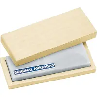 Herbertz Echter Arkansas-Stein, 10 x 4 cm, im Holzkasten