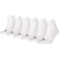 Puma Kurzsocken "UNISEX QUARTER PLAIN 6P ECOM" 6 Paar, 6 Stk. tlg. mit Rippbündchen