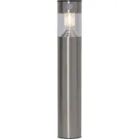 Star Trading Bollard Marbella, Wandbeleuchtung für den Außenbereich, Edelstahl, IP44, Fassade, Bewegungssensor, Dämmerungssensor, 1 Glühbirne(n)