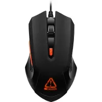 Canyon Star Raider, rechts, Optisch, USB Typ-A, 3200 DPI, Schwarz, Orange