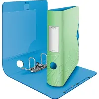 Leitz Ordner Active Urban Chic, 180 Grad, 82 mm, hellgrün DIN A4, abgerundeter Rücken, aus Polyfoam