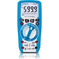 Peaktech P 3443 Digitalmultimeter – IP67, 6.000 Counts, True RMS, LED-Tasten, CAT III 1000V – Profi-Messgerät für Spannung & Strom