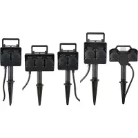 Heitronic 2fach Energieverteiler Dubai, 2x Steckdosen, IP44