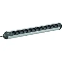 Bachmann PRIMO Steckdosenleiste 12x Schutzkontakt, Aluminium, 1,75 m