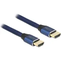 DeLOCK 85447, 2 m, HDMI Typ A (Standard), HDMI Typ A (Standard), 3D, 48 Gbit/s, Blau