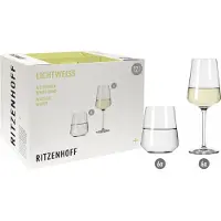 Ritzenhoff LICHTWEISS JULIE WEIßWEIN- UND WASSERGLAS-SET #1 VON NADINE NIGGEMEIER