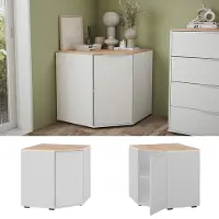 Vicco Kommode Betti Weiß/Sonoma 77.9 x 77.9 cm mit 1 Türen, Model 41615