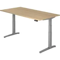 Hjh OFFICE PRO XBHM 2E SS - 200 x 100 Eiche elektrisch höhenverstellbar