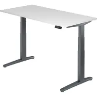 Hjh OFFICE PRO XBHM 16 GG - Weiß 160 x 80 elektrisch höhenverstellbar