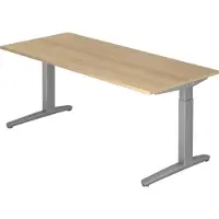 Hjh OFFICE PRO XTRA XB 19 SS - 180 x 80 Eiche höhenverstellbar