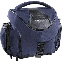 Mantona Premium Kameratasche blau