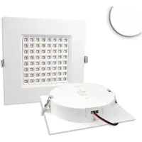 ISOLED LED Downlight Prism blendungsreduziert 25W, IP54, tralweiß, dimmbar