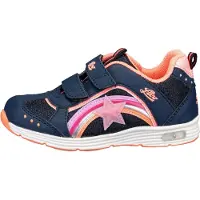 Lico Klettschuh "Freizeitschuh Rainbow V Blinky", Jungen, Gr. 29, blau, Synthetik, Schuhe Klettschuh