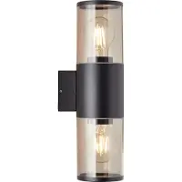 Brilliant Außenwandleuchte Sergioro | dekorative Outdoorleuchte | anthrazit | 2x E27 max. 20 W | IP44
