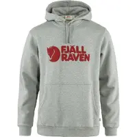 Fjällräven Pullover Logo Hoodie Grey-Melange Herren-XS