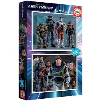 Educa Puzzle-Set - Disney Pixar Buzz Lightyear - 2x100 Teile Kinderpuzzle