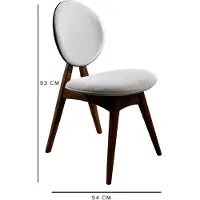 Skye Decor , Touch- Touch v2 VOW, Nussbaumfarbe,,Creme, Bürostühle, 93x54x55 cm, Rahmen: Hornbeam Holz