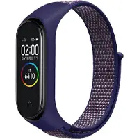 Cover-Discount Xiaomi Mi Band - Nylon Armband Klettverschluss blau