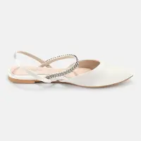Buffalo Emilia-Hochzeitsschuhe Damen Slingpumps in Weiß, Größe 36