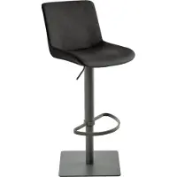 Mayer Bar-/Tresenhocker 1287 Gestell grau Sitzschale schwarzgrau