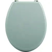 MSV WC Sitz Toilettendeckel MDF Holzkern „Grau“ Scharniere aus Edelstahl - hochwertige und stabile Qualität