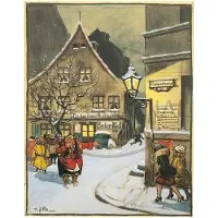 Olewinski & Tochter Adventskalender mit Kunst von Heinrich Zille, Berliner Milljöh