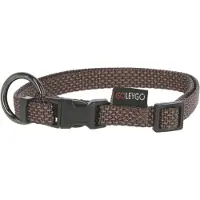 Kerbl GoLeyGo Set, Halsband + Bandleine mit Adapter 15mm x 29-45cm, 1cm x 1,4-2m, braun, S, max.15kg