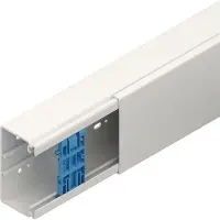 HKL Kabel Elektro Kanal 60x107mm inkl. Halteklammern *reinweiss* 8 Stück