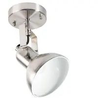Licht-Erlebnisse Wandleuchte E14 Ø 14 cm Aluminium Metall Retro Küche Wandspot Leselampe