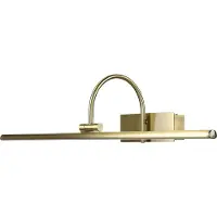 Licht-Erlebnisse Bilderleuchte in Messing LED verstellbar Jugendstil B: 60 cm Wandlampe Bilderlampe Spiegelleuchte