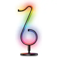 ActiveJet MELODY RGB LED-Musikdekorationslampe mit Fernbedienung und App, Bluetooth, Schwarz, Kunststoff, Universal, Modern, ISO 9001, ISO 14001, Nicht austauschbare(s) Leuchtmittel
