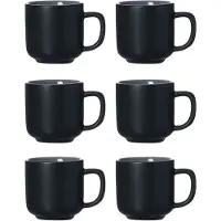 Ritzenhoff & Breker Espressotasse 100ml 6er Set Jasper schwarz