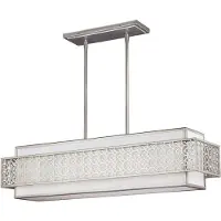 Elstead Lighting Elstead Kenney Kronleuchter E27 5-fach Sonnenaufgang Silber