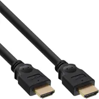 InLine 25er Bulk-Pack  HDMI Kabel, HDMI-High Speed, Stecker / Stecker, verg. Kontakte, schwarz, 3m