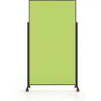 MAGNETOPLAN mobile Moderationstafel VarioPin Black, Hoch-/Querformat, 2-seitig nutzbar, B 1000 x H 1800 mm, Filz/Aluminium, grün/schwarz