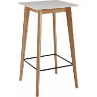 FineBuy Bartisch Holz furniert Weiss