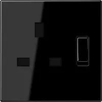 JUNG Steckdose 1f sw glz LS UP m.BS IP20 ZP LS3171SW