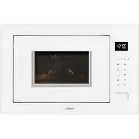 Exquisit Einbau-Mikrowelle EMW25-G-020 weiss | 900 Watt | Timer | Grill 1200 Watt | 60 cm Breite