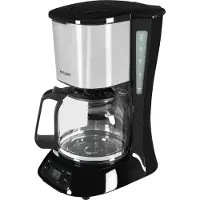 Exquisit Kaffeemaschine KA 6119 isw | Warmhalteplatte | bis zu 15 Tassen | Tropfstopp | Filterkaffeemaschine