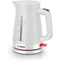 Bosch TWK3M121, 1,7 l, 2400 W, Weiß, Kunststoff, Wasserstandsanzeige, Überhitzungsschutz