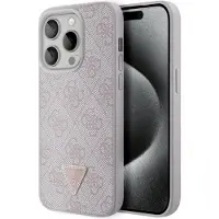 GUESS Apple iPhone 15 Pro Hülle - Kunststoff - - Backcover/Hard Case - Rosa