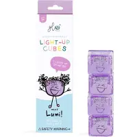 Glo Pals Sensorische Würfel m. Licht - Lumi - 4 st. - Lila - - One Size - Badespielzeug