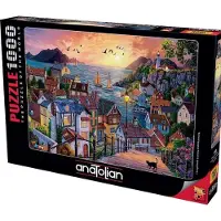 Perre/Anatolian ANATOLISCHES Puzzle Küstenstadt bei Sonnenuntergang 1000 Teile