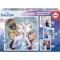 Educa Puzzle Frozen Progressiver Schwierigkeitsgrad