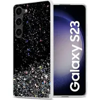 Cadorabo TPU Hülle für Samsung Galaxy S23 mit Glitzer