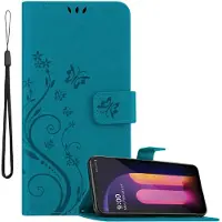 Cadorabo Hülle für LG V60 ThinQ mit Blumen Muster