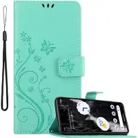 Cadorabo Hülle für Google PIXEL 7 mit Blumen Muster