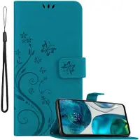 Cadorabo Hülle für Motorola MOTO G52 4G / G82 5G mit Blumen Muster