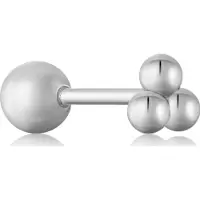 Ania Haie Ohrstecker Triple Ball Barbell 925 Sterling Silber