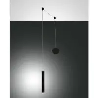 FABAS LUCE Hängelampe Prado, dimmbar, schwarz, für Wohn- / Esszimmer, Metall, Modern